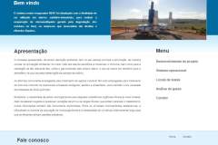 Primeira versão do site da Reat