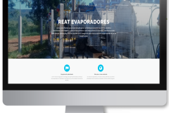 Site da Reat em um imac Site da Reat em um imac