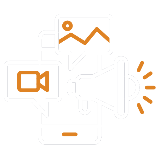 Imagem que mostra um celular e um megafone